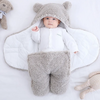 Image of Baby Swaddle Wrap Bag  Blanket for Infants and Newborn with thick Fleece for Winter