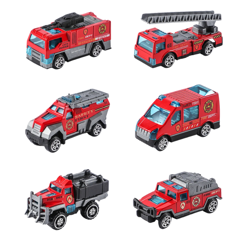 Rescue Vehicle Playset | Realistic Fire Trucks for Imaginative Hands-On Learning & Social Play for Kids Ages 3-5+