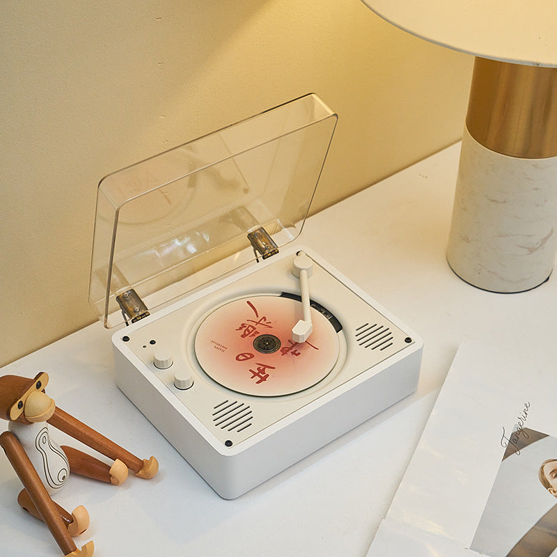 Portable Retro CD Player | Bluetooth Connectivity & Built-In Speakers for Music Lovers