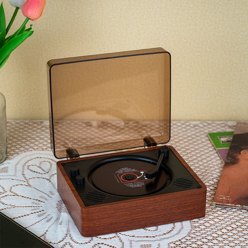 Portable Retro CD Player | Bluetooth Connectivity & Built-In Speakers for Music Lovers