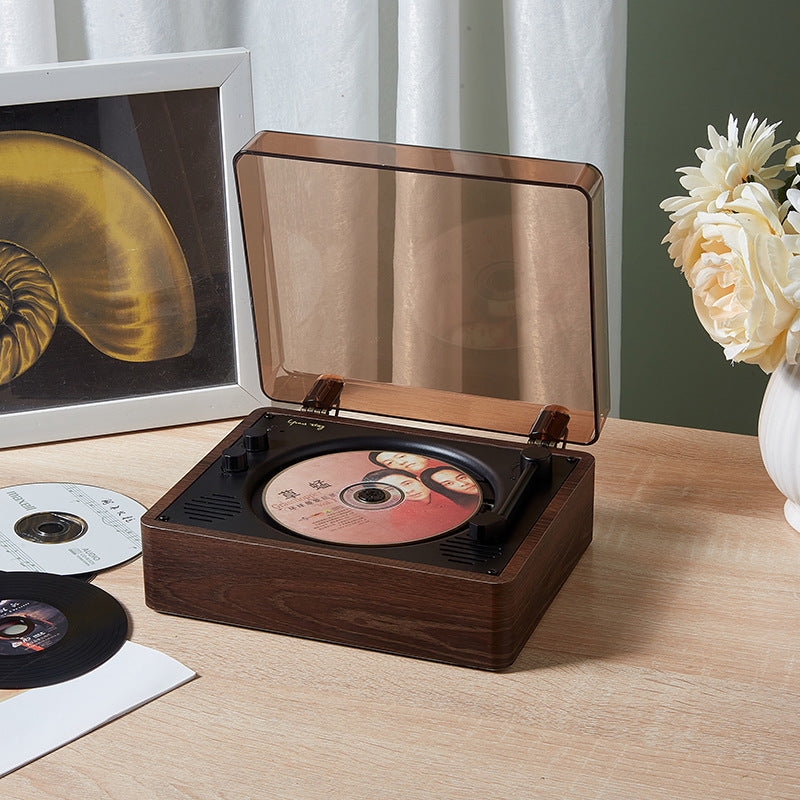 Portable Retro CD Player | Bluetooth Connectivity & Built-In Speakers for Music Lovers