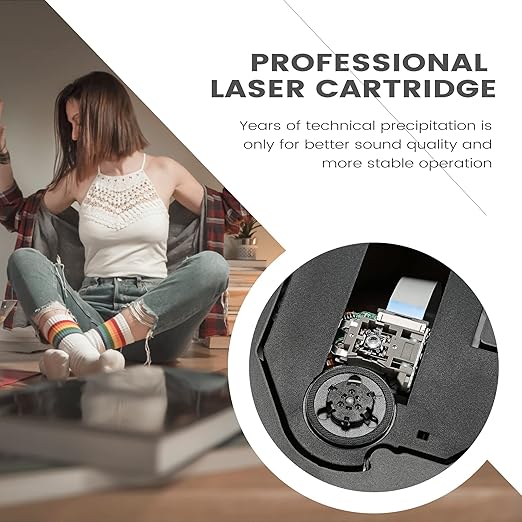 Portable Retro CD Player | Bluetooth Connectivity & Built-In Speakers for Music Lovers