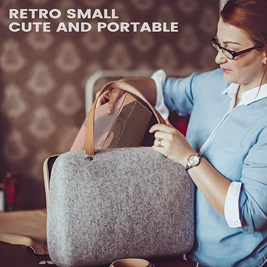 Portable Retro CD Player | Bluetooth Connectivity & Built-In Speakers for Music Lovers