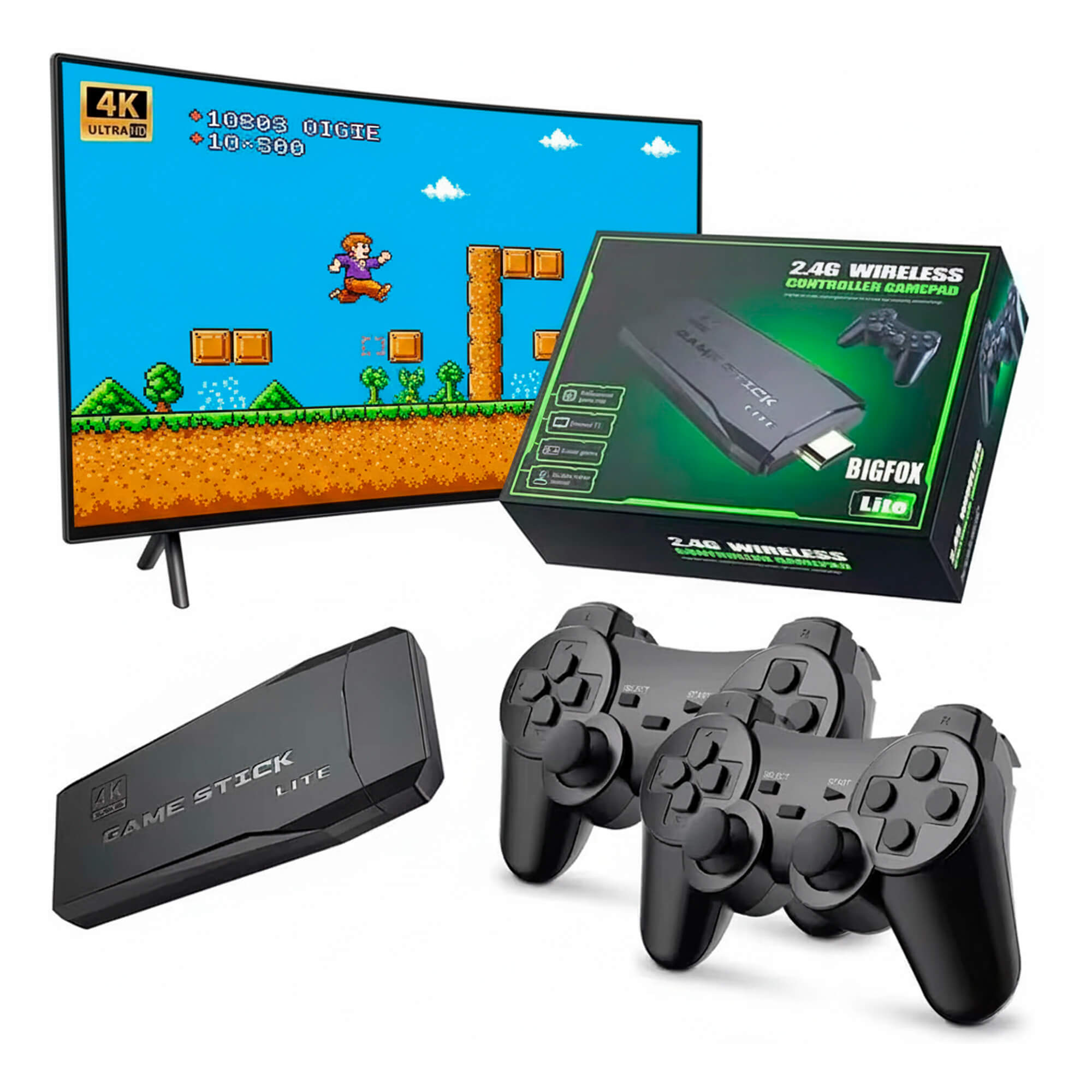 Retro Game Console Stick with 15,000 Classic Games - Plug and Play for TV & Gaming on the Go