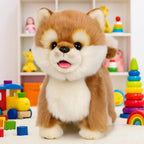 AI Premium robot Puppy | Walking, Barking & Tongue-Sticking for Kids' Stuffed Animal Toy Gift