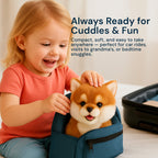 AI Premium robot Puppy | Walking, Barking & Tongue-Sticking for Kids' Stuffed Animal Toy Gift