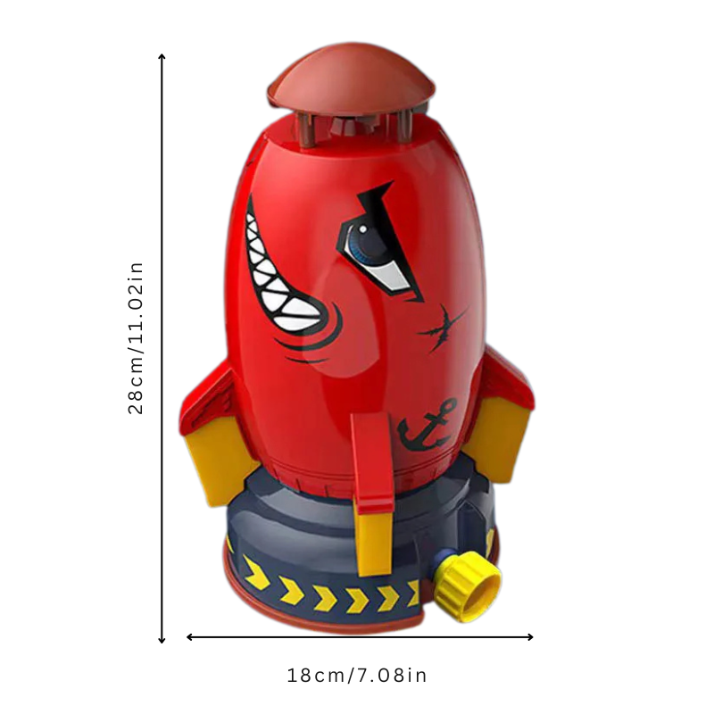 Customizable Water Rocket Toy | Quick Setup, Splash-Ready Fun for Outdoor Play & Active Kids 5+ Years