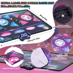Large Electric Dance Mat for Kids - 8-Key Music Dance Pad with 2 Modes, 12 Games & 3 Levels - Perfect Christmas Gift for Girls