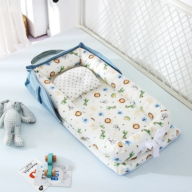 Portable Baby Nest Bed | Ultra-Soft, Lightweight & Travel-Friendly for Newborns 0-12 Months