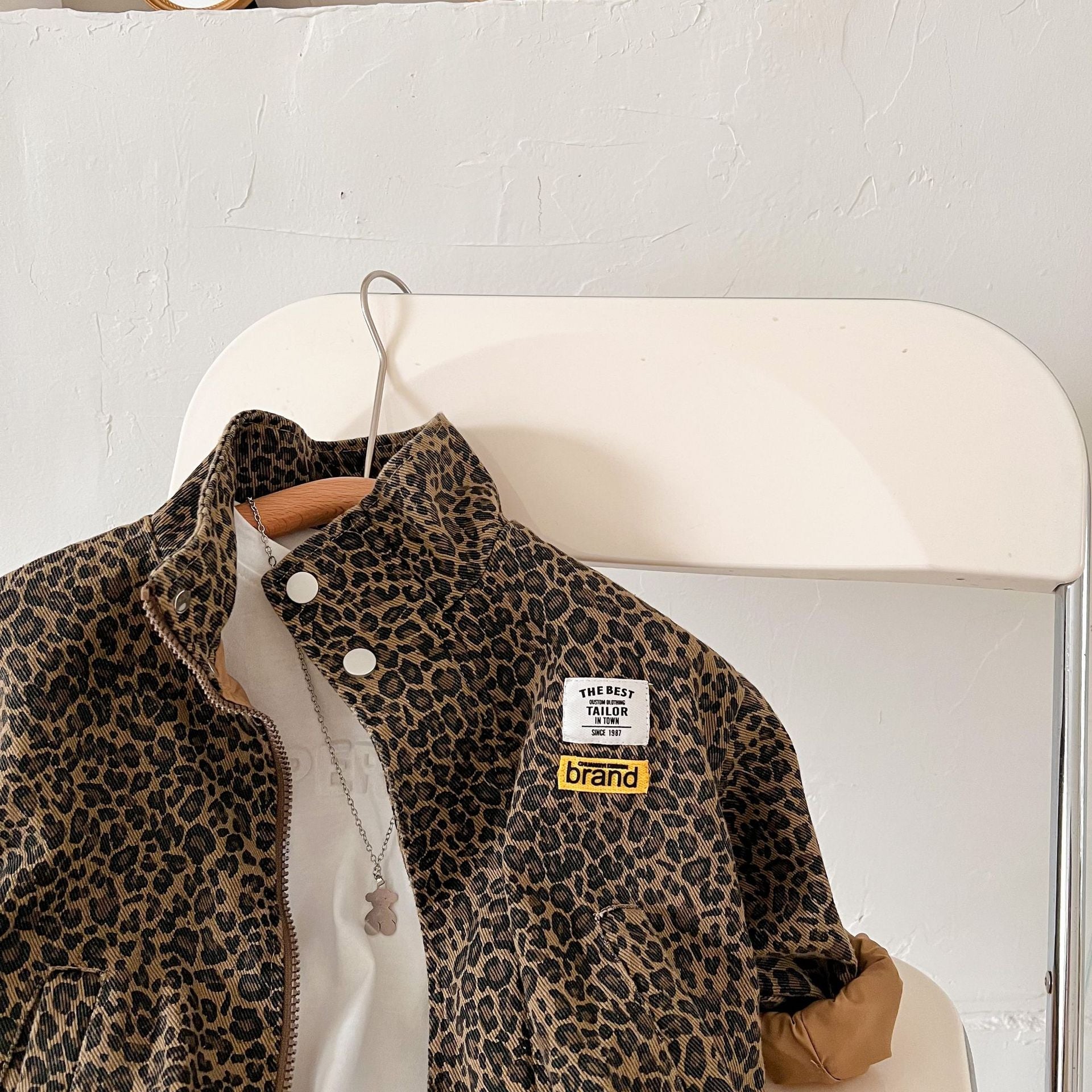 Leopard Print Casual Jacket for Kids | Childrens´s Coats Comfortable Fit, Easy Zip Fastening & Perfect for Outdoor Adventures