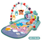 Baby Play Gym Activity Mat with Musical Arch, Multifunctional Fitness Frame, Educational Crawling Rug, Perfect Gift for Infants