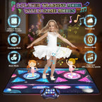 Large Electric Dance Mat for Kids - 8-Key Music Dance Pad with 2 Modes, 12 Games & 3 Levels - Perfect Christmas Gift for Girls