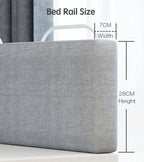 Baby Bed Rail Safety Barrier - 47cm Child Bed Fence Railing for Kids' Bed Protection and Safety