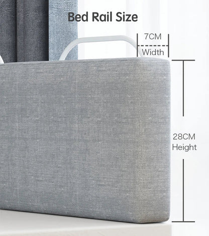 Baby Bed Rail Safety Barrier - 47cm Child Bed Fence Railing for Kids' Bed Protection and Safety