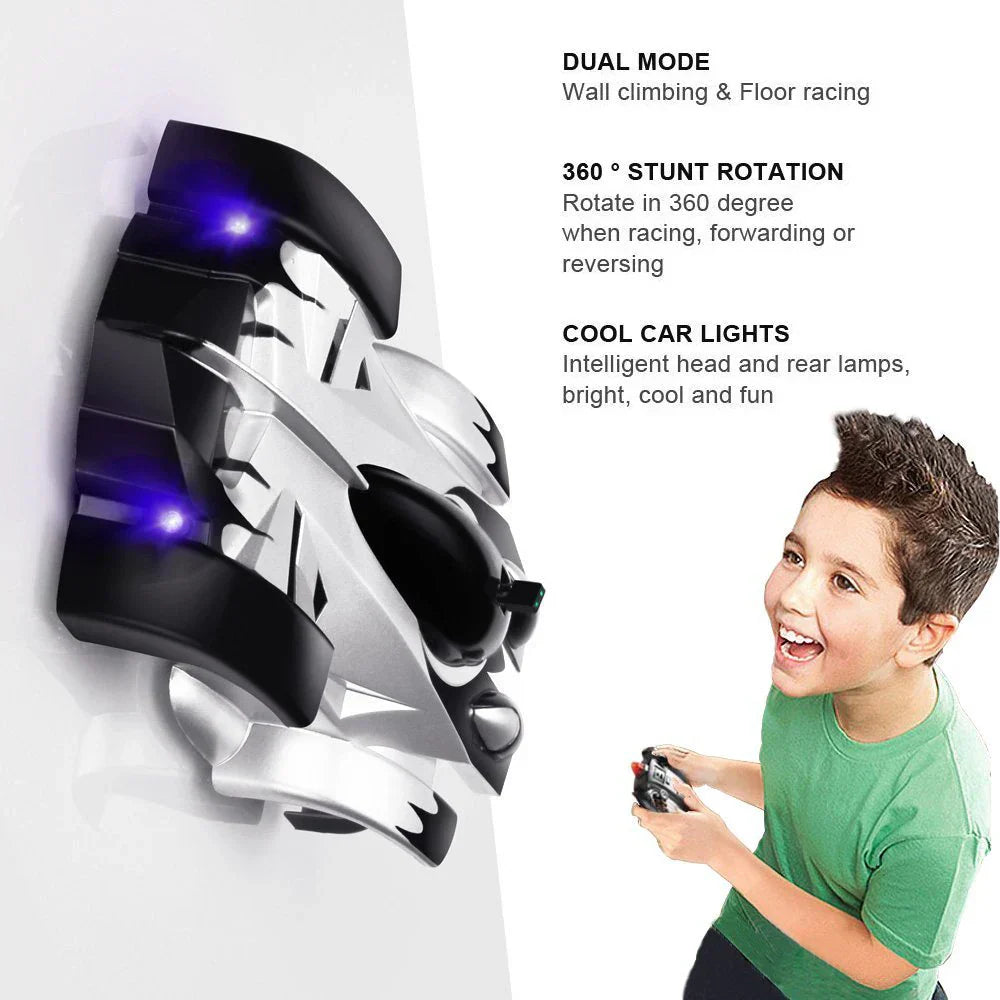 Wall & Ceiling RC Car | Gravity-Defying, Lightweight Stunt Vehicle for Kids 5+