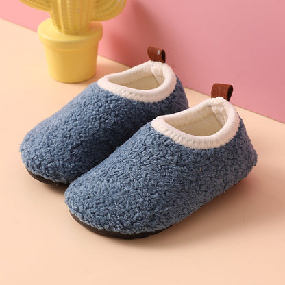 Children's Non-Slip Slippers | Warm Wool Lining & Safe for Home Use, Ideal for Ages 1-7