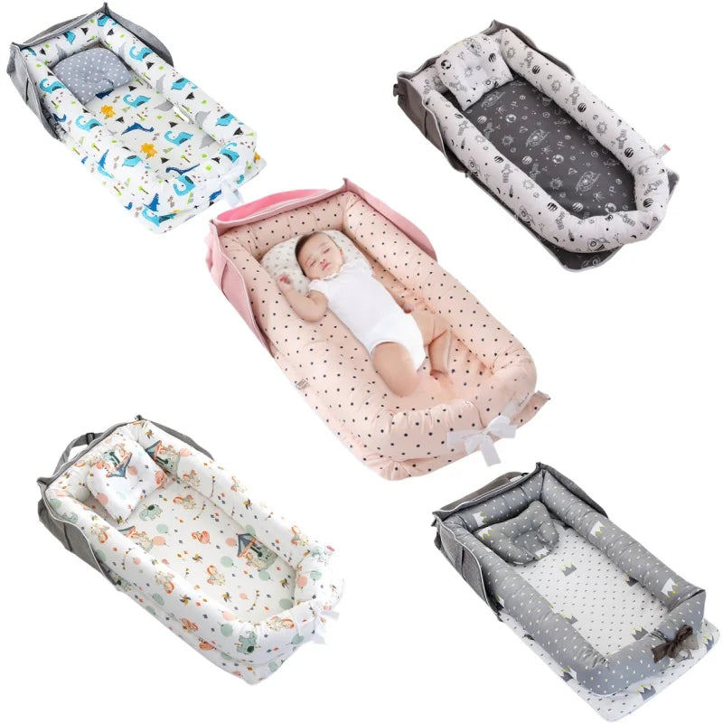 Portable Baby Nest Bed | Ultra-Soft, Lightweight & Travel-Friendly for Newborns 0-12 Months