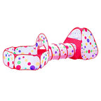 3-in-1 Portable Baby Ball Pit Playpen with Crawling Tunnel for Kids - Indoor/Outdoor Playground Tent and Ball Pool