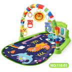 Baby Play Gym Activity Mat with Musical Arch, Multifunctional Fitness Frame, Educational Crawling Rug, Perfect Gift for Infants
