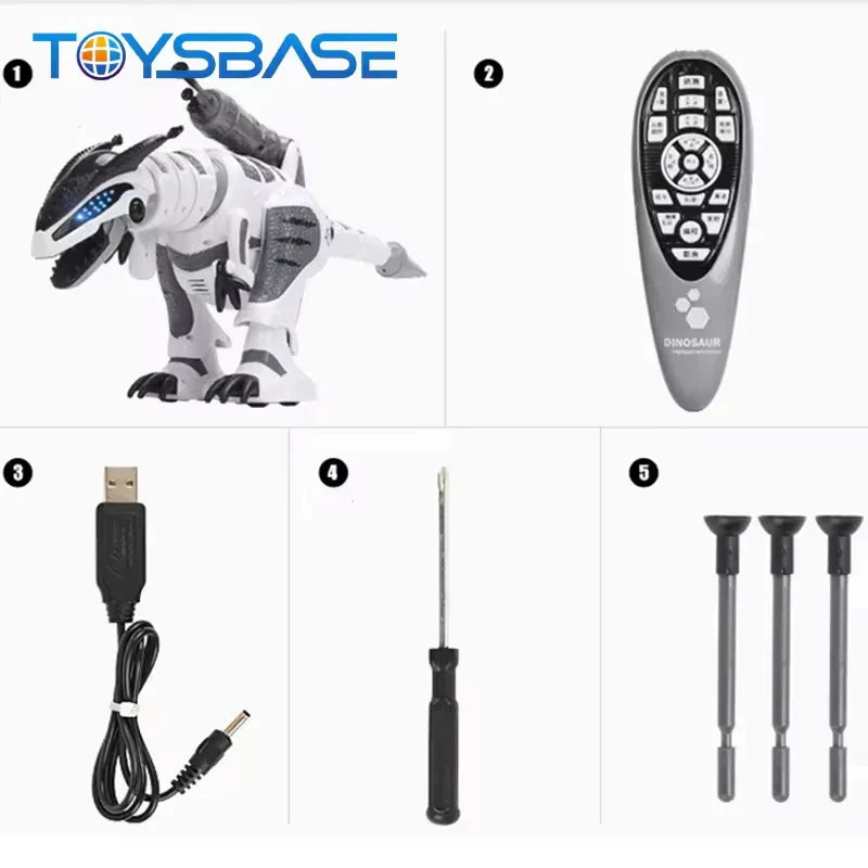 Interactive RC Dinosaur Toy | Realistic Movements, Light & Sound Effects for Kids Aged 3+