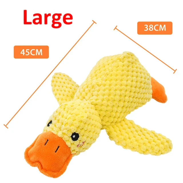 Indestructible Dog Toy Calming Duck | Stress Relief Plush