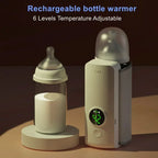 Portable Baby Bottle Warmer with Temperature Control - Ideal for Feeding on the Go, Adjustable Heat Settings, Compact Design for Travel