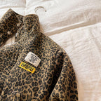 Leopard Print Casual Jacket for Kids | Childrens´s Coats Comfortable Fit, Easy Zip Fastening & Perfect for Outdoor Adventures