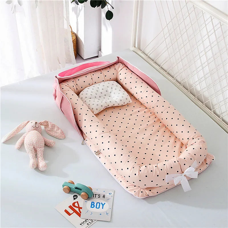 Portable Baby Nest Bed | Ultra-Soft, Lightweight & Travel-Friendly for Newborns 0-12 Months