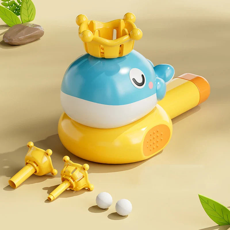 Montessori Sensory Toy for Babies - Whistle Ball Blowing Floating Blow Pipe Balls for Fine Motor Skills Development