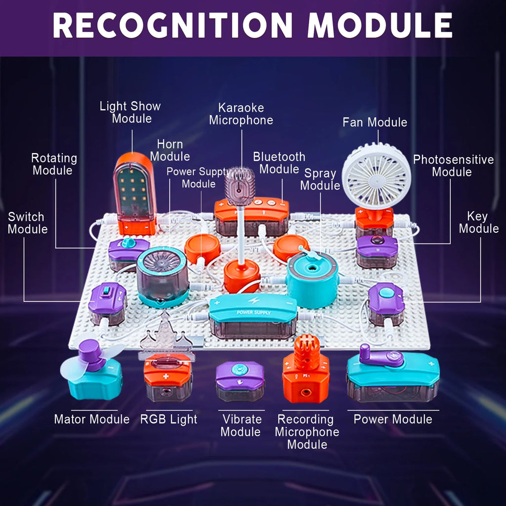 DIY Electronics Exploration Kit for Kids - 150+ Science Projects & Physics Experiments Circuit Board Educational Toy for Ages 6+