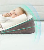 Organic Cotton Baby Lounger | Anti-Roll Sides, Gentle Incline & Portable for Supervised Playtime and Bonding