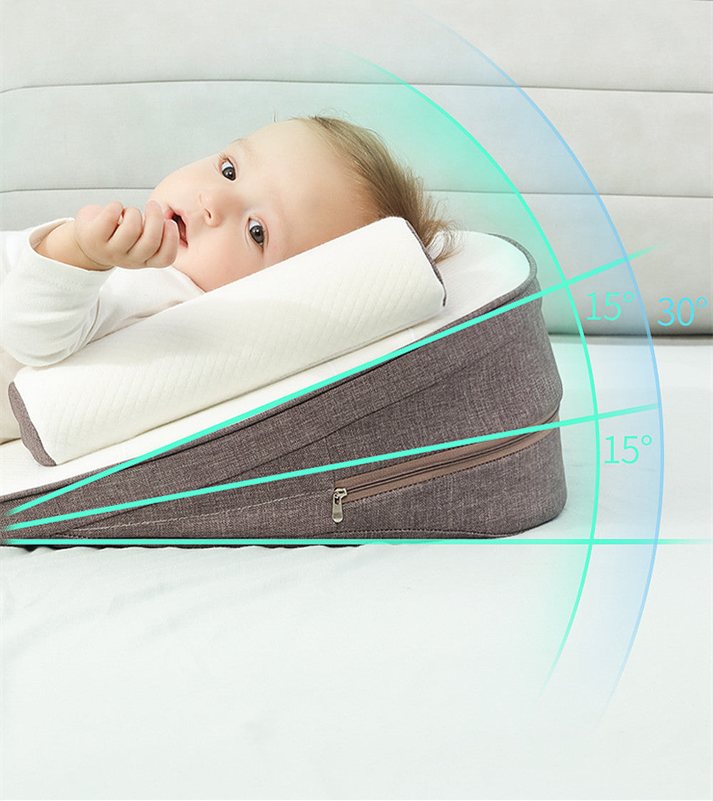 Organic Cotton Baby Lounger | Anti-Roll Sides, Gentle Incline & Portable for Supervised Playtime and Bonding