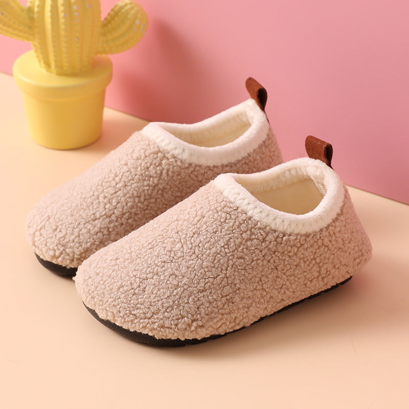 Children's Non-Slip Slippers | Warm Wool Lining & Safe for Home Use, Ideal for Ages 1-7