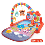 Baby Play Gym Activity Mat with Musical Arch, Multifunctional Fitness Frame, Educational Crawling Rug, Perfect Gift for Infants