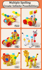 Montessori Wooden Toolbox for Kids | 35 Eco-Friendly Tools for Hands-On Learning & Creative Adventures Ages 3-5+