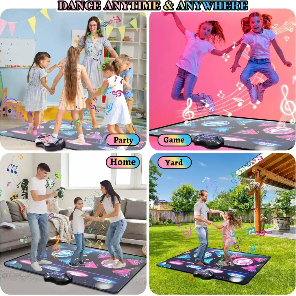 Large Electric Dance Mat for Kids - 8-Key Music Dance Pad with 2 Modes, 12 Games & 3 Levels - Perfect Christmas Gift for Girls