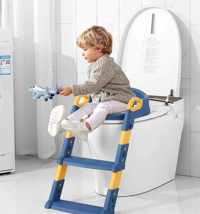 Step Throne Potty Trainer – Folding Toilet Seat for Little Ones