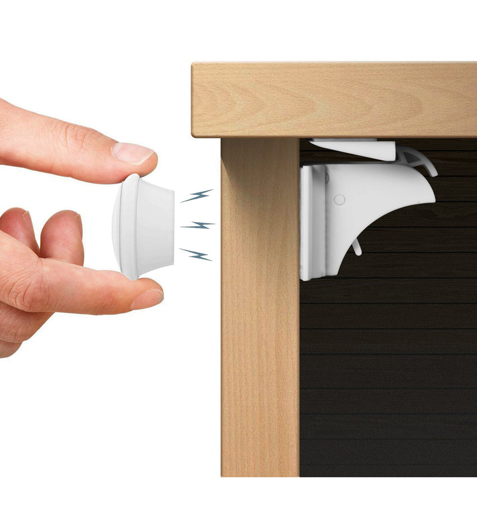 Invisible Child Lock for Cabinets & Drawers | Child Safety Cabinets No Drilling, Strong Magnet & Ideal for Child Safety at Home