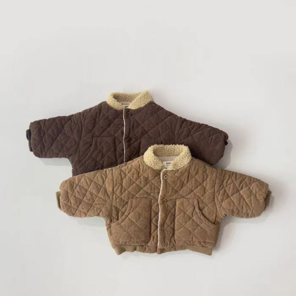 Padded Jacket for Boys | Baby Boy Jacket Soft Cotton, Warm Sherpa Lining & Ideal for Autumn and Winter Wear