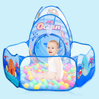 3-in-1 Portable Baby Ball Pit Playpen with Crawling Tunnel for Kids - Indoor/Outdoor Playground Tent and Ball Pool