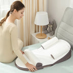Organic Cotton Baby Lounger | Anti-Roll Sides, Gentle Incline & Portable for Supervised Playtime and Bonding