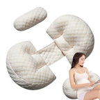 Ergonomic Pregnancy Pillow for Support and Comfort During Sleep, Ideal for Expecting Mothers