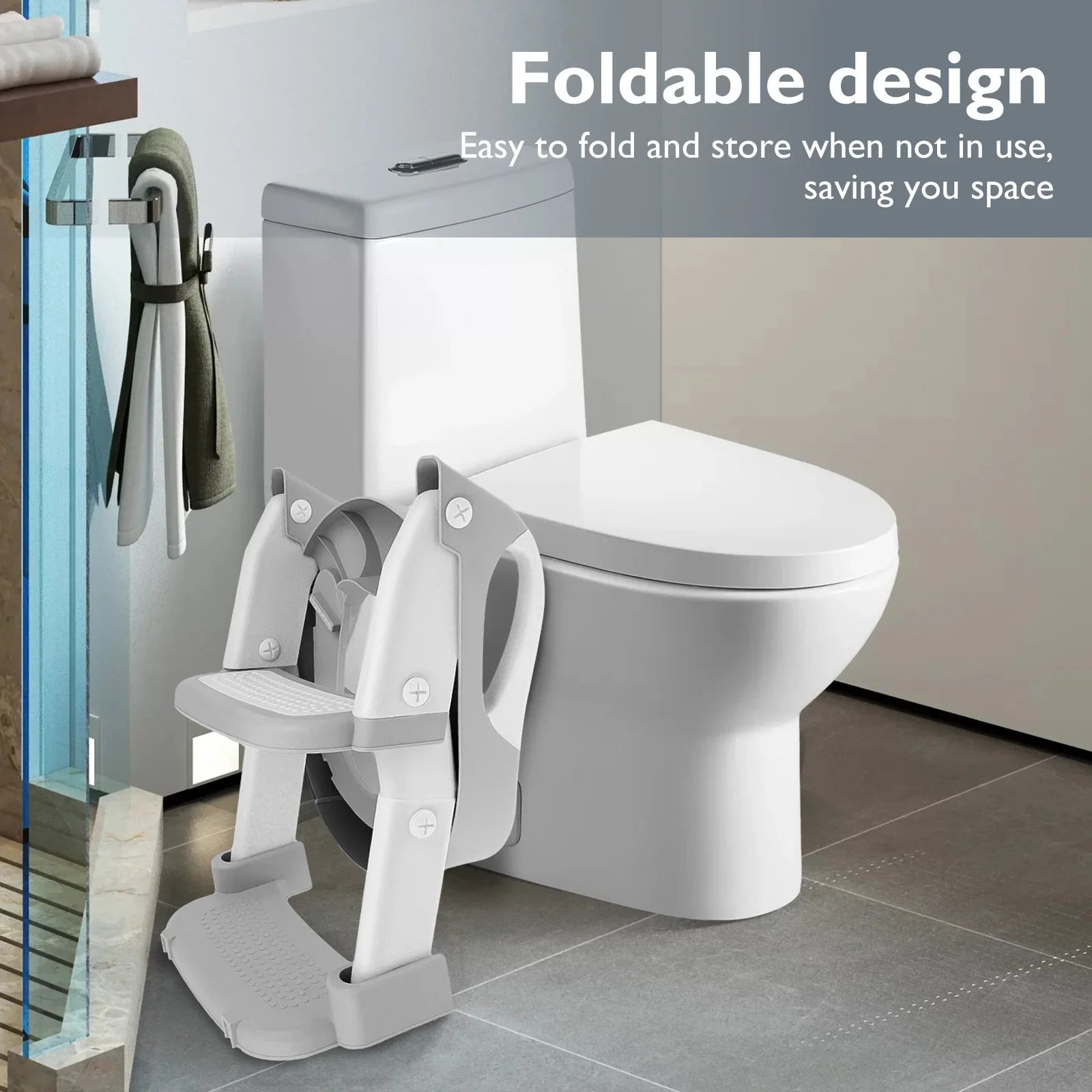 Adjustable Potty Training Seat | Non-Slip, Compact Design & Comfortable Toilet Training Essentials