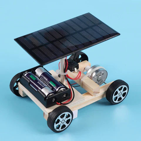 Race Car Construction Kit | Solar-Powered, Battery-Operated & Ideal for Learning About Renewable Energy