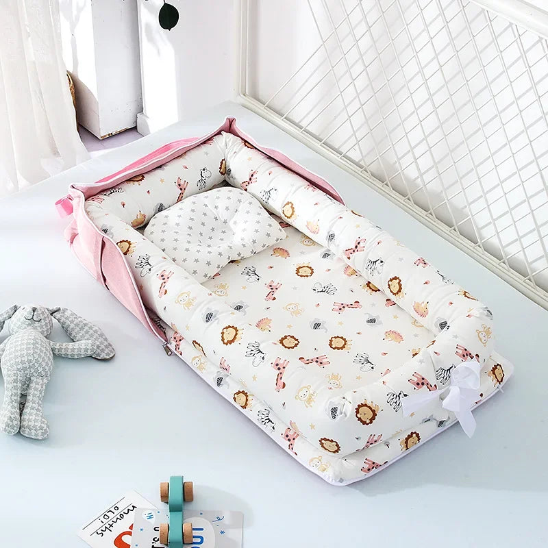 Portable Baby Nest Bed | Ultra-Soft, Lightweight & Travel-Friendly for Newborns 0-12 Months