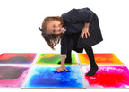 Liquid Floor Tiles - 50cm x 50cm Square Tiles - Set of 6 for Modern Home Flooring & Interior Design