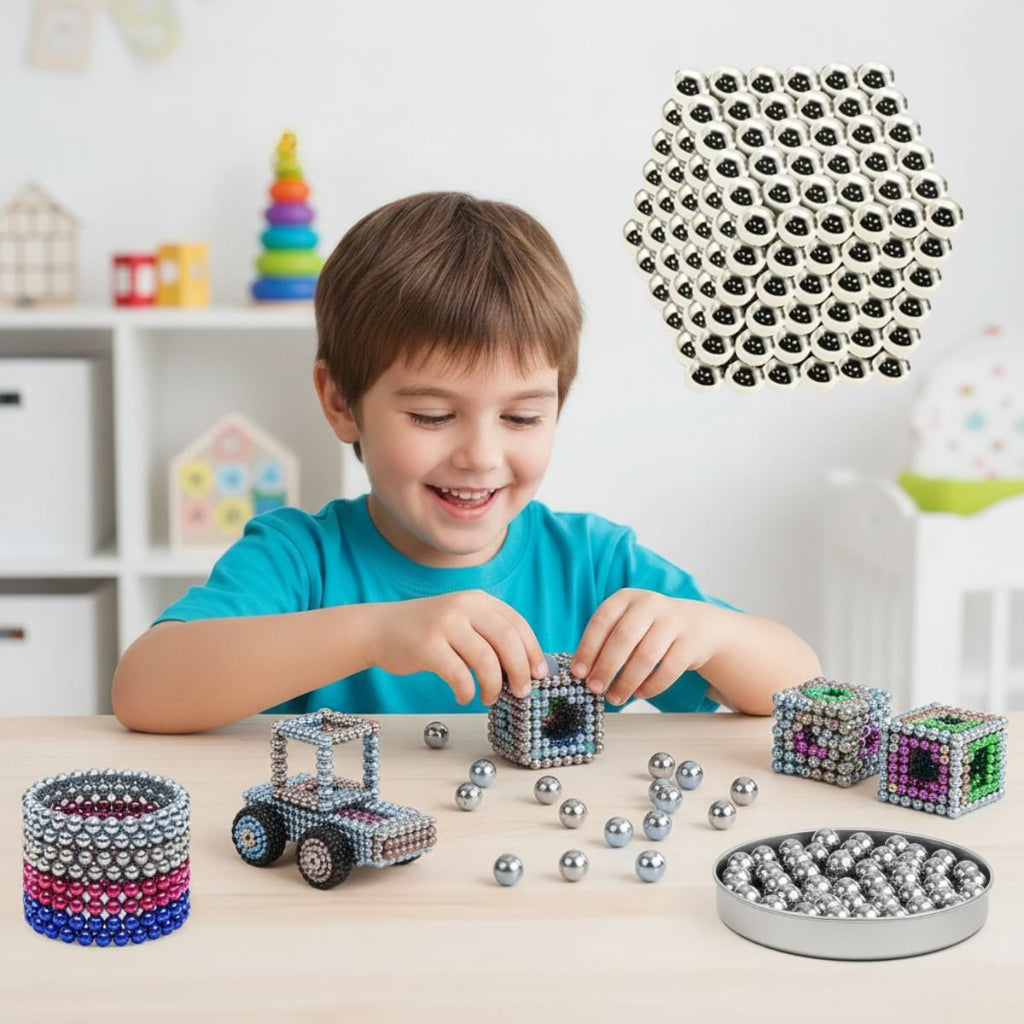 Raimbow Magnetic Play Balls | Safe, Durable & Educational Toy for Creative Development and Fine Motor Skills