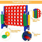 Jumbo 4-to-Score Giant Game Set | Durable, Lightweight & Ideal for Family Game - Indoor and Outdoor Fun