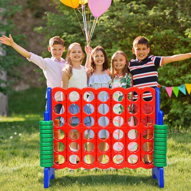 Jumbo 4-to-Score Giant Game Set | Durable, Lightweight & Ideal for Family Game - Indoor and Outdoor Fun