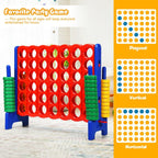 Jumbo 4-to-Score Giant Game Set | Durable, Lightweight & Ideal for Family Game - Indoor and Outdoor Fun